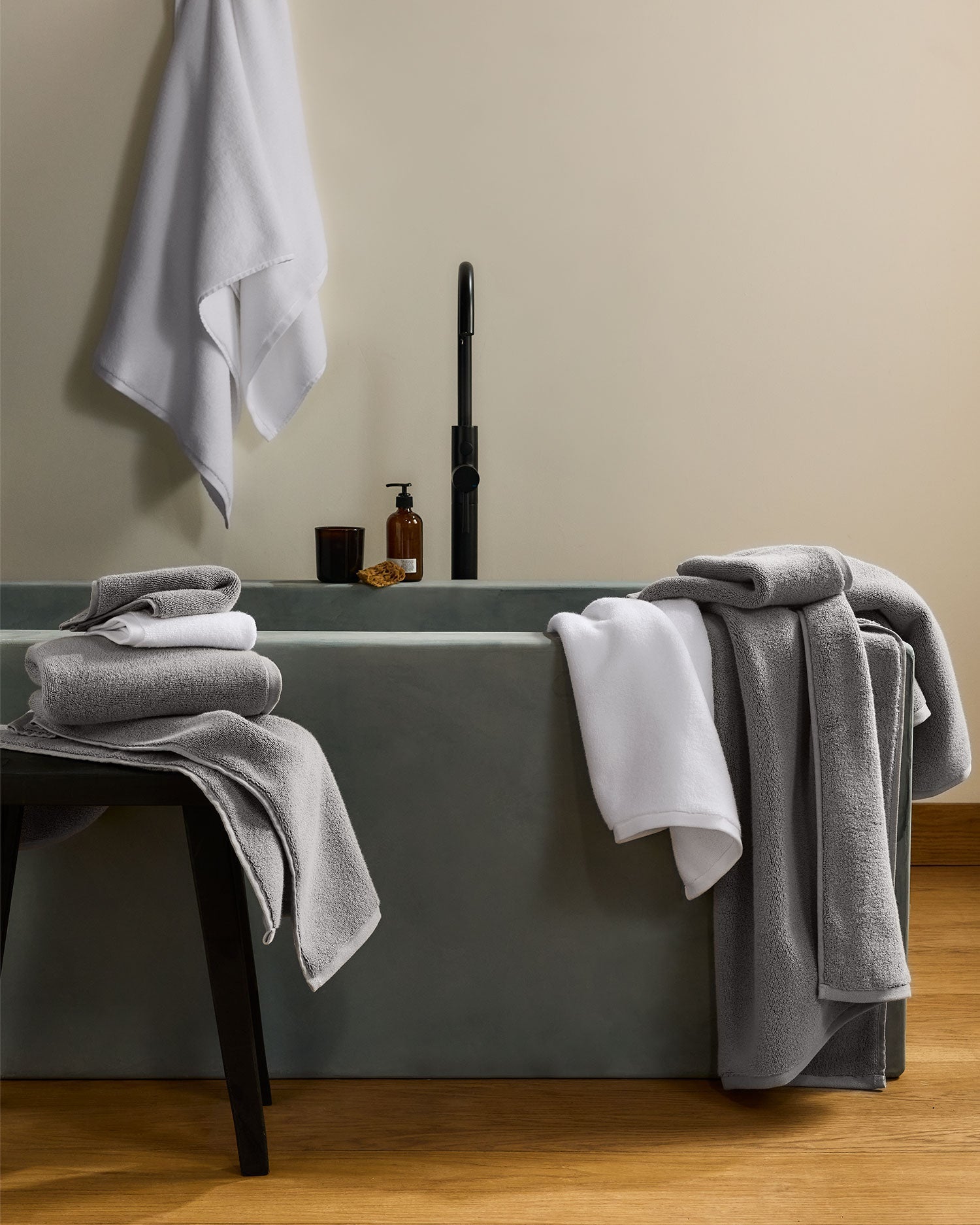 2+2 Organic Plush Bath Bundle - Pebble
