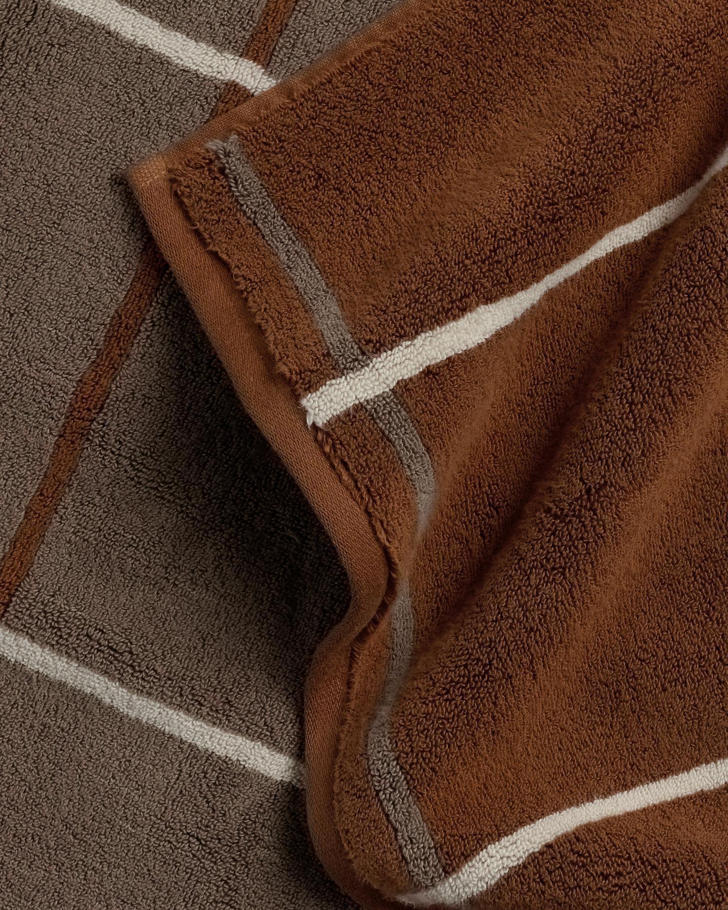 2+2 Organic Plush Bath Bundle - Tobacco Windowpane
